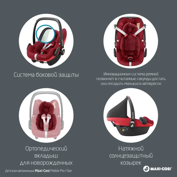 PEBBLE PRO I-SIZE ESSENTIAL RED